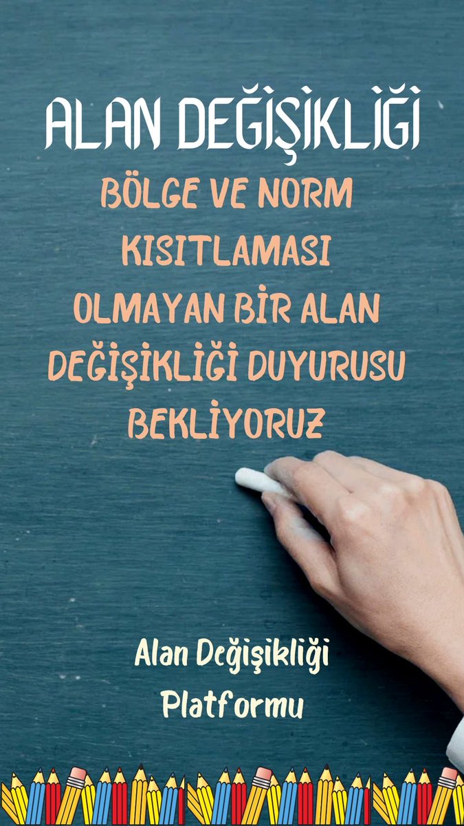 <a href="/cftcblnt/">Bülent ÇİFTCİ</a> Sayın müdürüm işi gücü bıraktık #alandeğişikliği için tweet atıyoruz tam “3 “ senedir… Biz eğitimciyiz . Biz motivasyonla çalışıyoruz  ama eminim çoğu eğitimci de bu konuda sorun yaşıyordur.Belirsizlik bizi fazlasıyla yordu! Zaman en değerli şey… hayırlı ramazanlar.