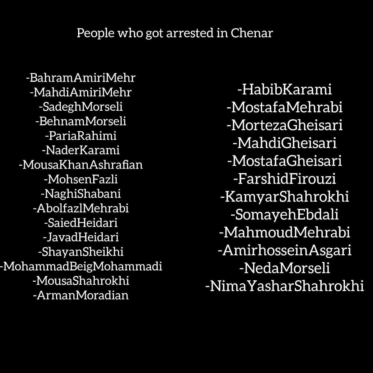 As the IRGC terrorists besieged and attacked people in #Chenar
Locals report that over 400 people were arrested,including children who were taken out of school by IRGC. The use of violent militia and weapons such as drones to shoot civilians is strongly condemned.

#IranMassacre