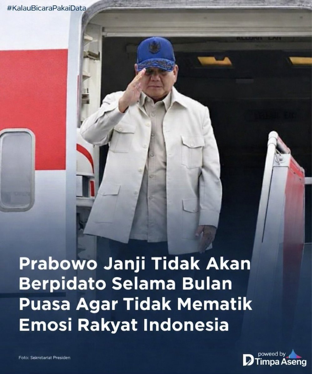 Seandainya saja ini bener.... sebaiknya sampai 2029 aja jangan pidato-pidato lagi.