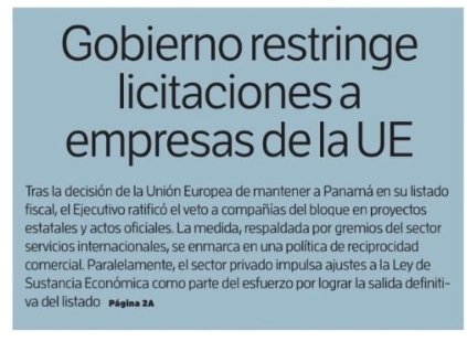 Si vetar empresas europeas es posible, vetar empresas con historial de corrupción debería ser obligatorio.
