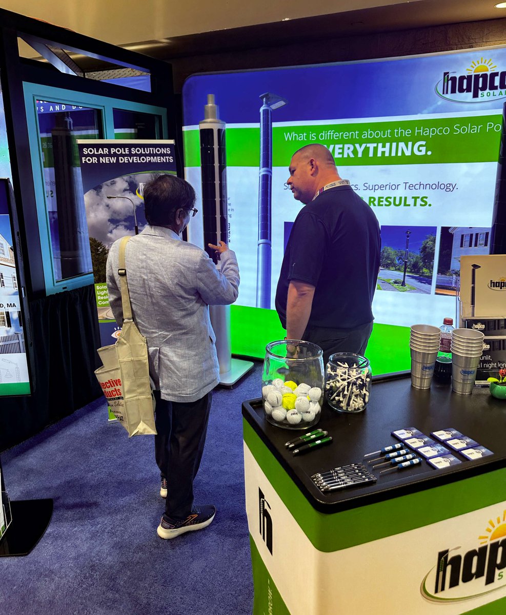 hapco's tweet photo. The 2026 NAHB International Builders’ Show continues today.

Stop by Booth #W7397 to see how Hapco Solar is redefining solar street lighting for new developments.

Better design. Faster installs. Smarter builds.

#NAHB #IBS2026 #SustainableCommunities #HapcoSolar https://t.co/ynOZneyOzr