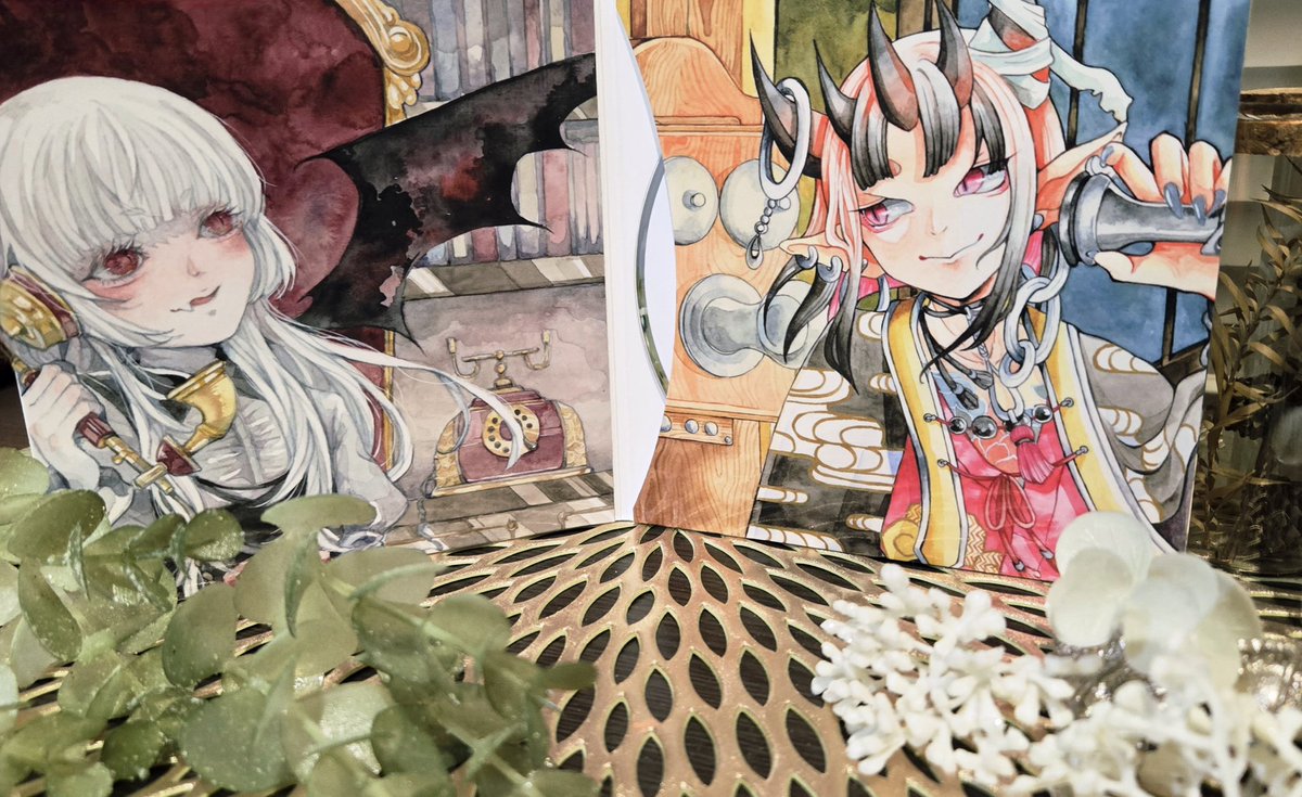 むっちさん(<a href="/muttikutiku/">むっち🦊🐭アナログ絵描き　一色商店様常設展示中</a>)とハンドパンさん(<a href="/okudrum/">ハンドパンoku</a>)とのコラボCDめちゃ素敵…!!!
#東西妖奇譚
#びんむち