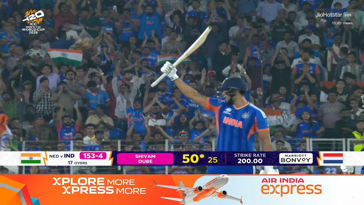 TAKE A BOW, SHIVAM DUBE 🫡🇮🇳
•No PR  •No drama  •No unnecessary aggression  •No show-off  •No shouting  •No obsession with milestones   Shivam Dube simply walks in, does his job.

#INDvsNED #T20WorldCup