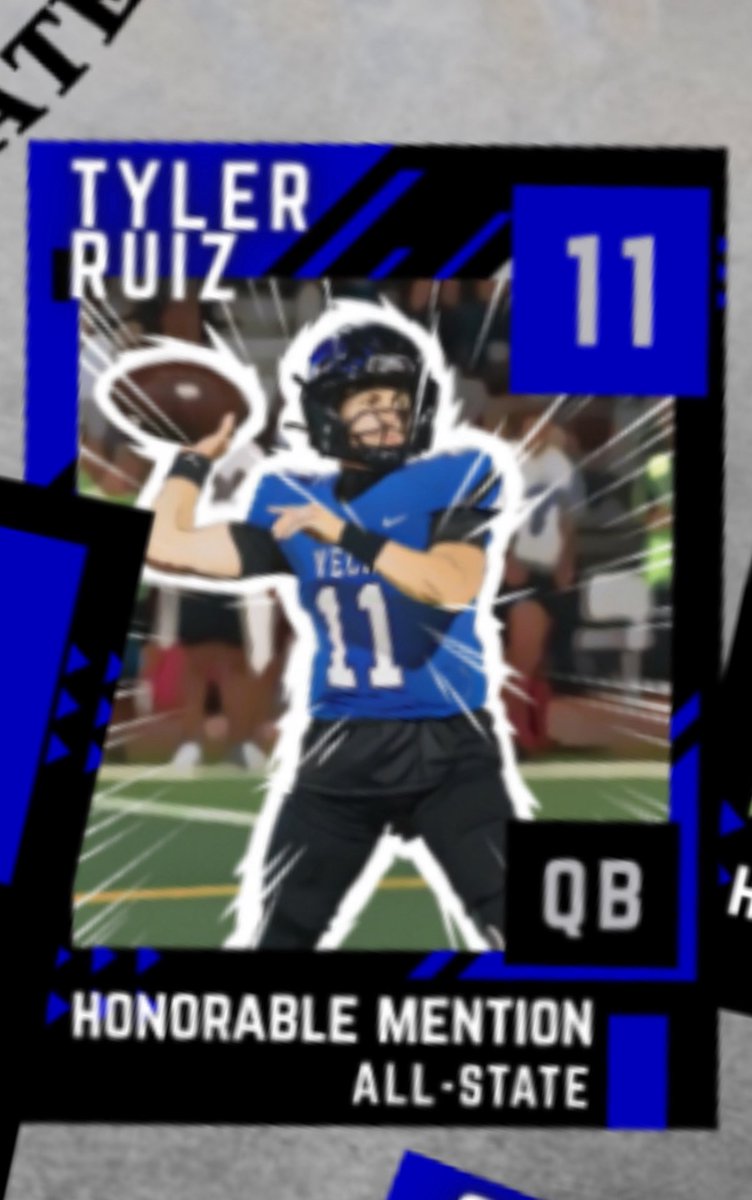 Blessed to receive Honorable Mention All state Quarterback 🖤💙
<a href="/QBCoachGomez/">Zach Gomez</a>