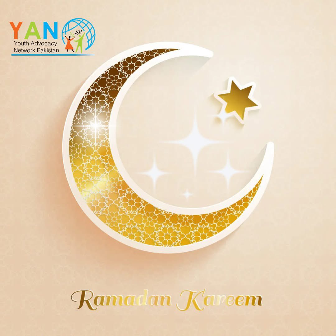 Happy Ramadan from <a href="/yanpakistan/">YouthAdvocacyNetwork</a> 🌙✨ Let's spread kindness, compassion, and spirit of giving. #RamadanKareem #YANPakistan