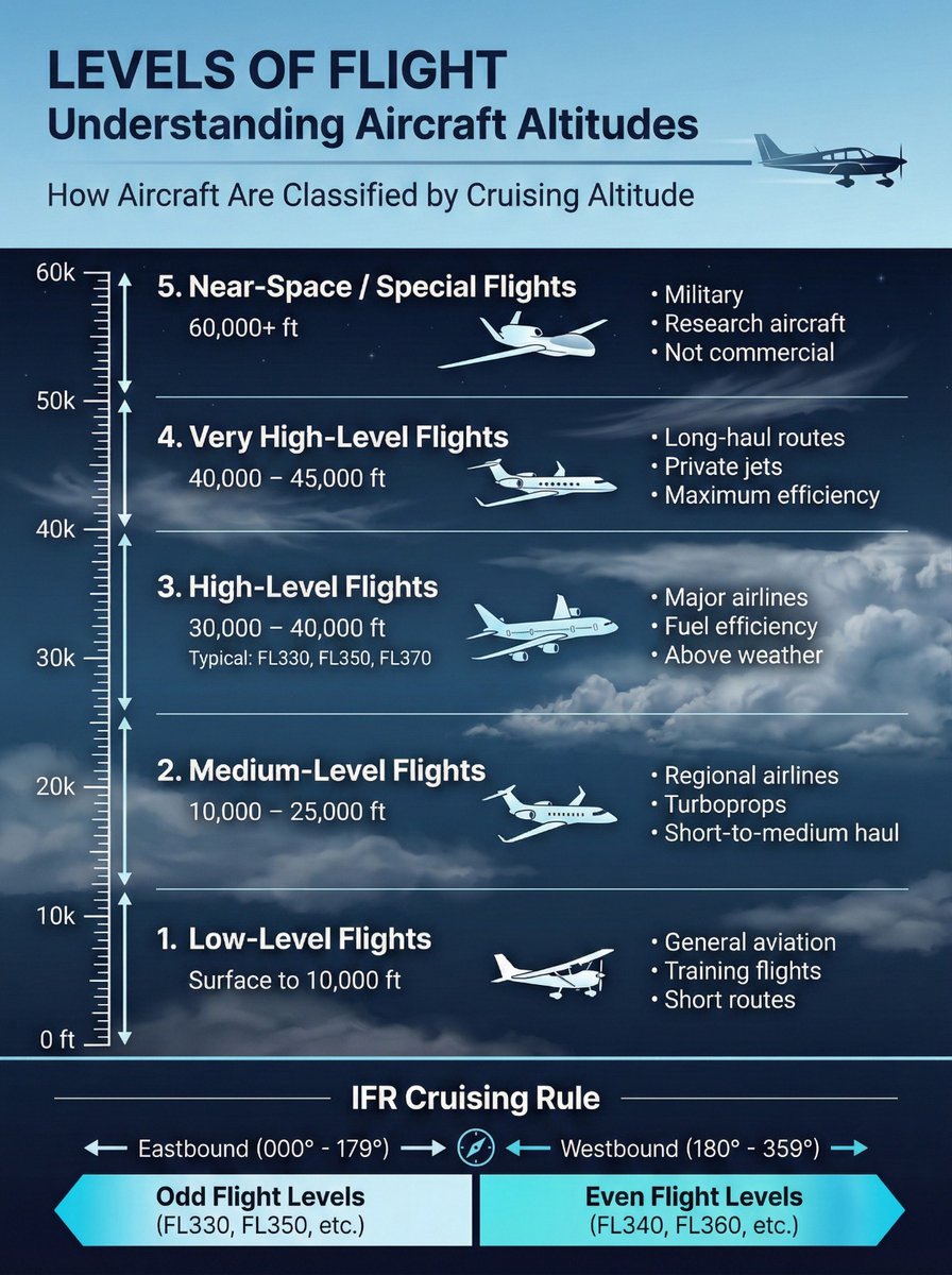 Understanding flight levels & altitude bands