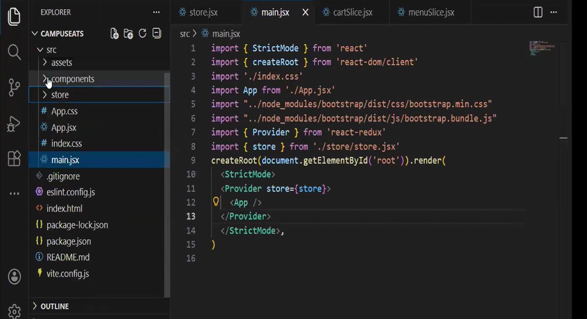 SubhamP49653065's tweet photo. Day 14 | #Three90Challenge 🚀Started my learning streak with 21 Days Project Batch-3 at
@geeksforgeeks
L14:CampusEats: Redux Toolkit Canteen Ordering

 Link: https://t.co/ggNLcO47OQ 

#commitwithgfg #three90challenge https://t.co/lmRJsijzqX