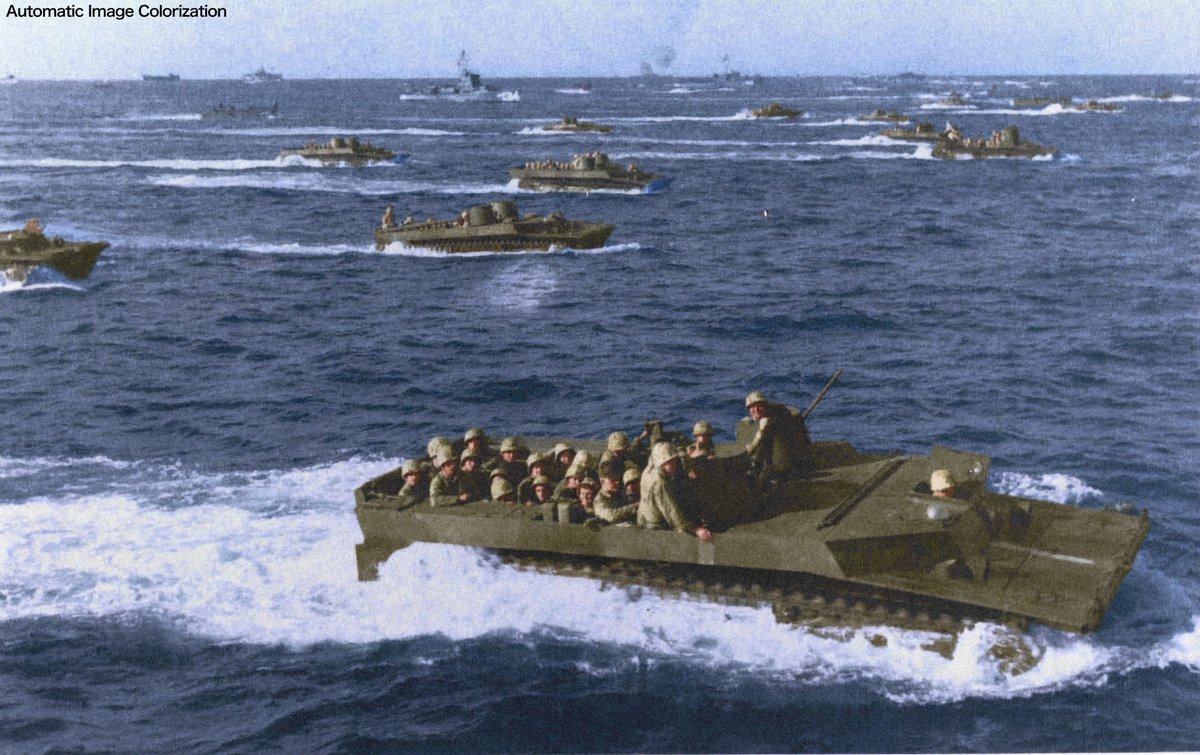 81年前の今日。1945年2月19日，「硫黄島の戦い」において上陸に向かう