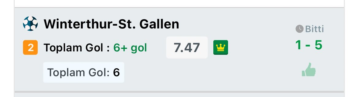 TEK TEN ALIP YİENLERİ TEBRİK EDERİM 

6+ İHTİMALİ VAR DEDİK ✅

C. BRUGGE - ATALANTA

2/1 BEKLEMEDE