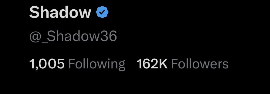 Thank you all for 162k followers

Extremely blessed and I appreciate you all.

Now back to work!