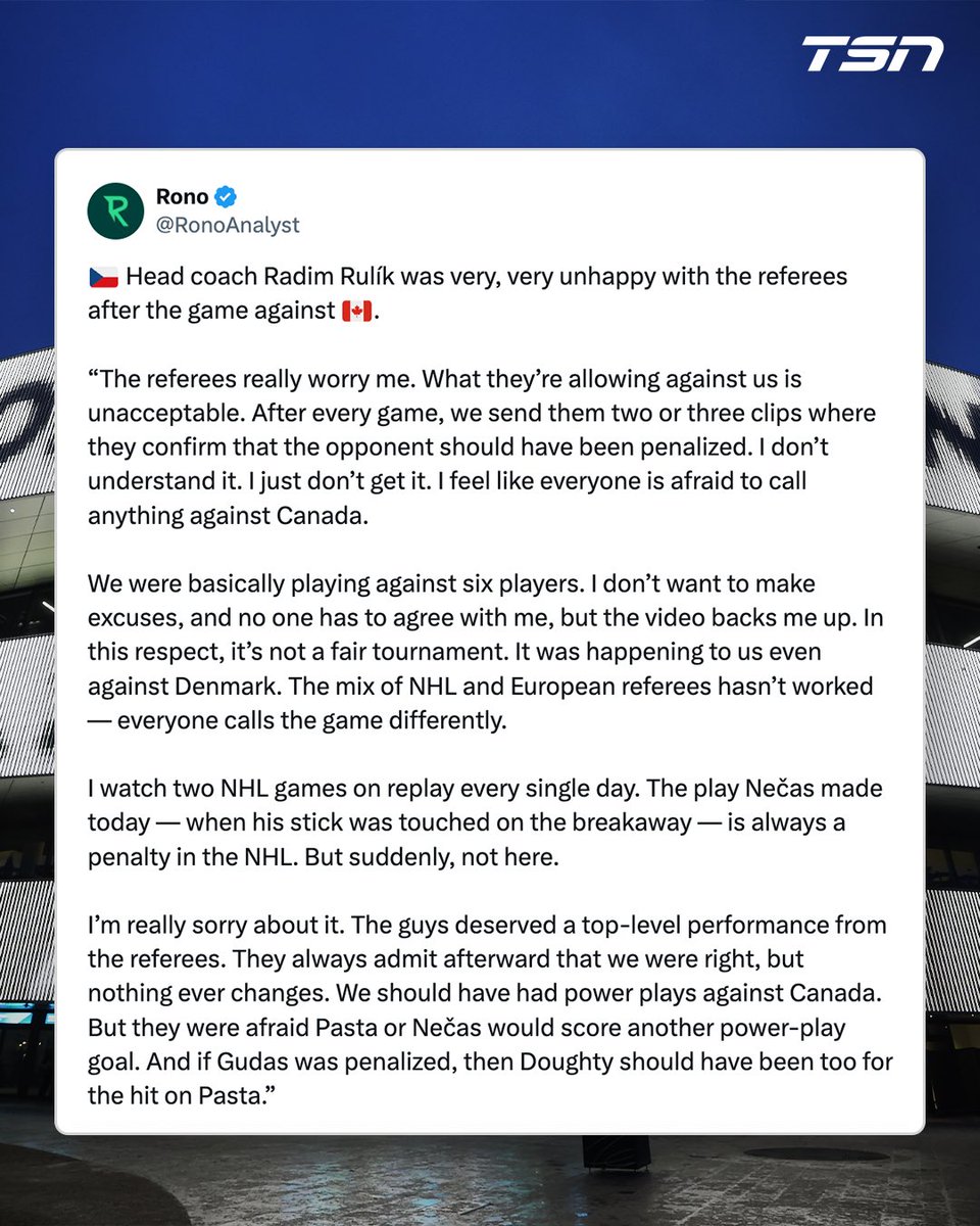 TSN tweet media