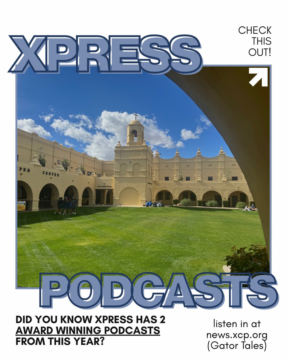 xavierxpress's tweet photo. Did you know that https://t.co/U6OZHOCjsG has award winning podcasts? Varying from discussing our favorite social media trends to getting to know what life is like outside of campus, Gator Tales has it all!

Go onto the website and click “Podcasts,” then “Gator Tales” https://t.co/Un9QE05DZN