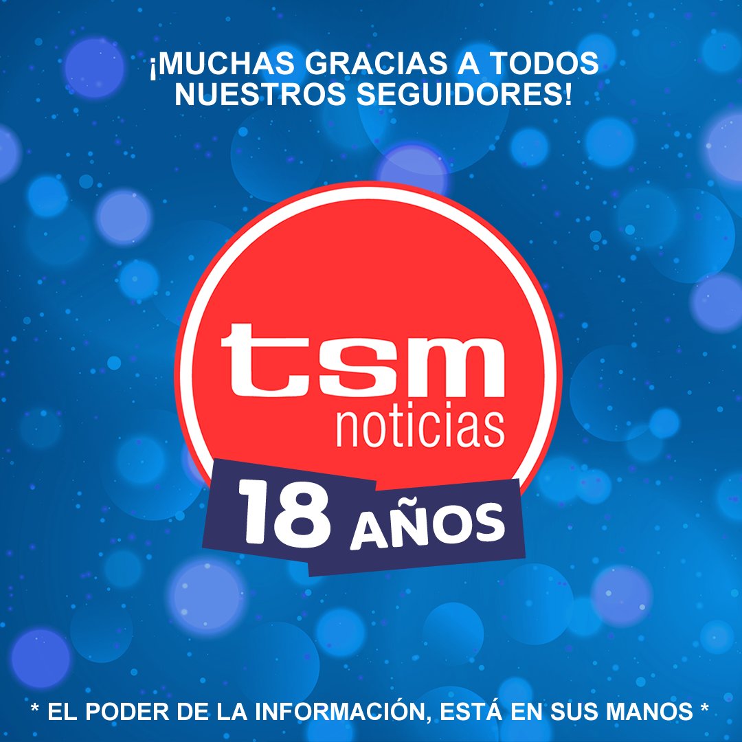 tsmnoticias's tweet photo. #EstamosDeFiesta 🥳🎊🎈🎁🎉
#TSMNoticias #18Años
#ElPoderDeLaInformación, está en sus manos
Hoy miércoles 18 de febrero, celebramos 18 años de fundación de nuestro medio, el primero totalmente nativo digital del #Huila y del sur de #Colombia. ❤️🤍
¡Gracias a todos nuestros lectores y seguidores! 🍾
@tsmnoticias