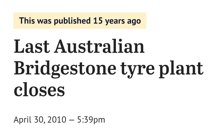 La ultima fabrica de neumaticos de Australia cerró en el 2010.  Tampoco fabrican autos, computadoras, celulares ni licuadoras.

Hoy tienen un desempleo del 4,1%.