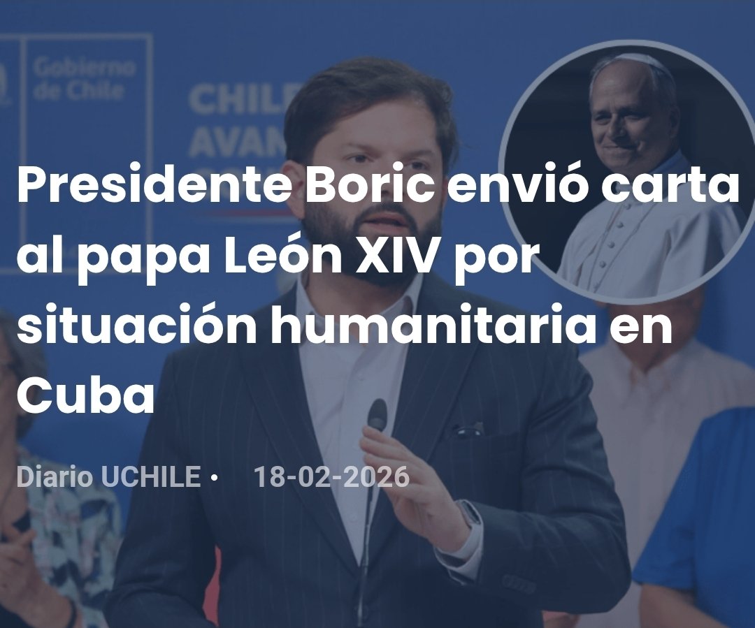 ¿Y para qué enviar una carta al jerarca de una fe en la que usted no cree <a href="/GabrielBoric/">Gabriel Boric Font</a>? 

Es mas eficiente que envíe una carta a los jerarcas del régimen comunista que tiene 67 años en el poder y con el que tantas ideas Ud comparte, pidiéndoles que se vayan. 

La solución a la