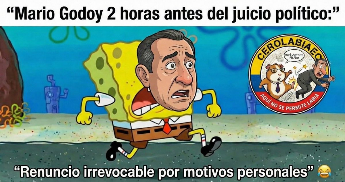 CeroLabiaEC's tweet photo. Mario Godoy renuncia “irrevocable por motivos personales”
justo 2 horas antes del juicio político 😂
El timing es... cuando menos curioso.
¿Coincidencia pura o prefirió no pasar por el escáner público?
Dime tú sin filtro 👇
#CeroLabiaEC #LaPlena https://t.co/UWoID9k3nL