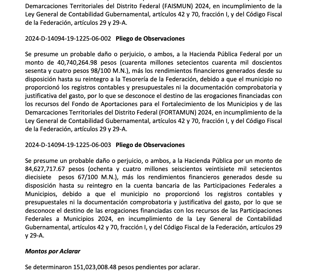 Lo acusan de que todo el Dinero que le mandó el Gobierno Federal se lo robó, es un nuevo logro desbloqueado. Medalla al alcalde más rata del país.