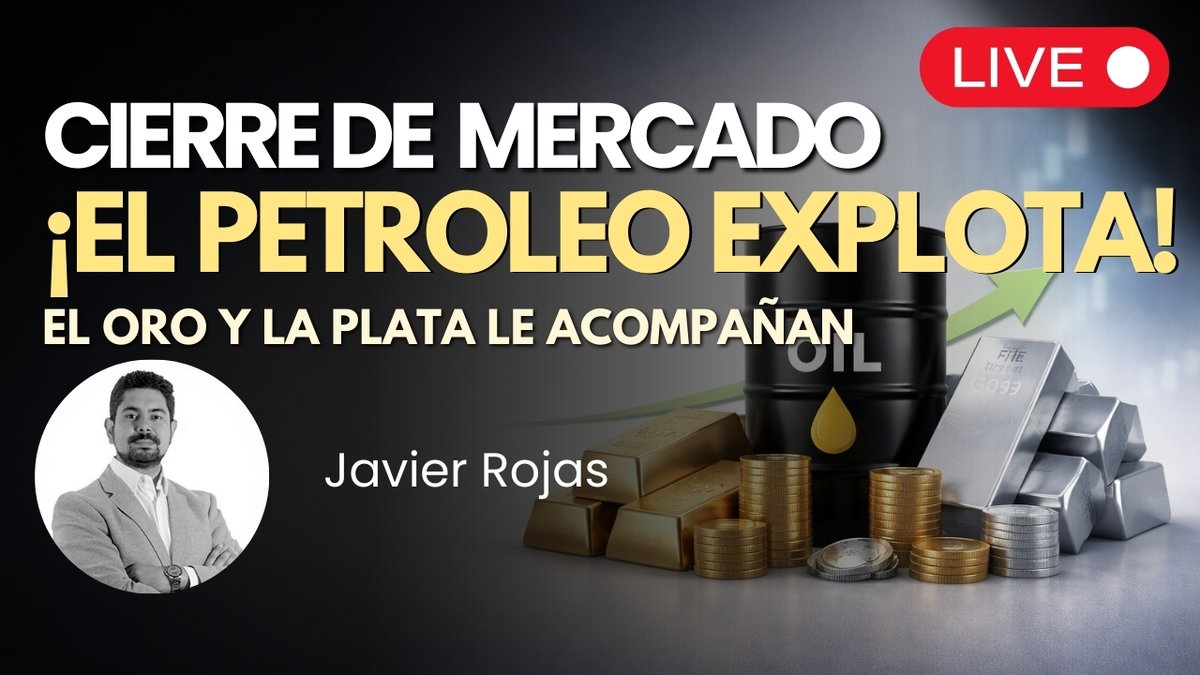 ¡El petroleo explota y tiene su mejor sesion en 8 meses! - El Oro y la Plata le acompañan

Únete al Cierre Americano en nuestro canal de YouTube Junto a <a href="/JRojasFX/">Javier Rojas G.</a> a partir de las 15:30 NY. Comienza en los próximos minutos! 🔥

Entérate cómo terminó la jornada de #Trading.

Aquí