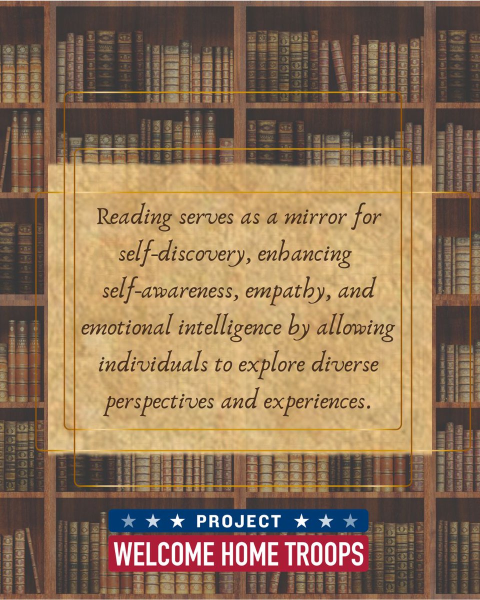 Reading isn’t just about stories — it’s about seeing yourself more clearly.

Interestingly, when you read (quietly and attentively), your body shifts into what’s called the parasympathetic nervous system — the “rest and restore” mode

#pickupabook #read #veteran #pwht #breathe