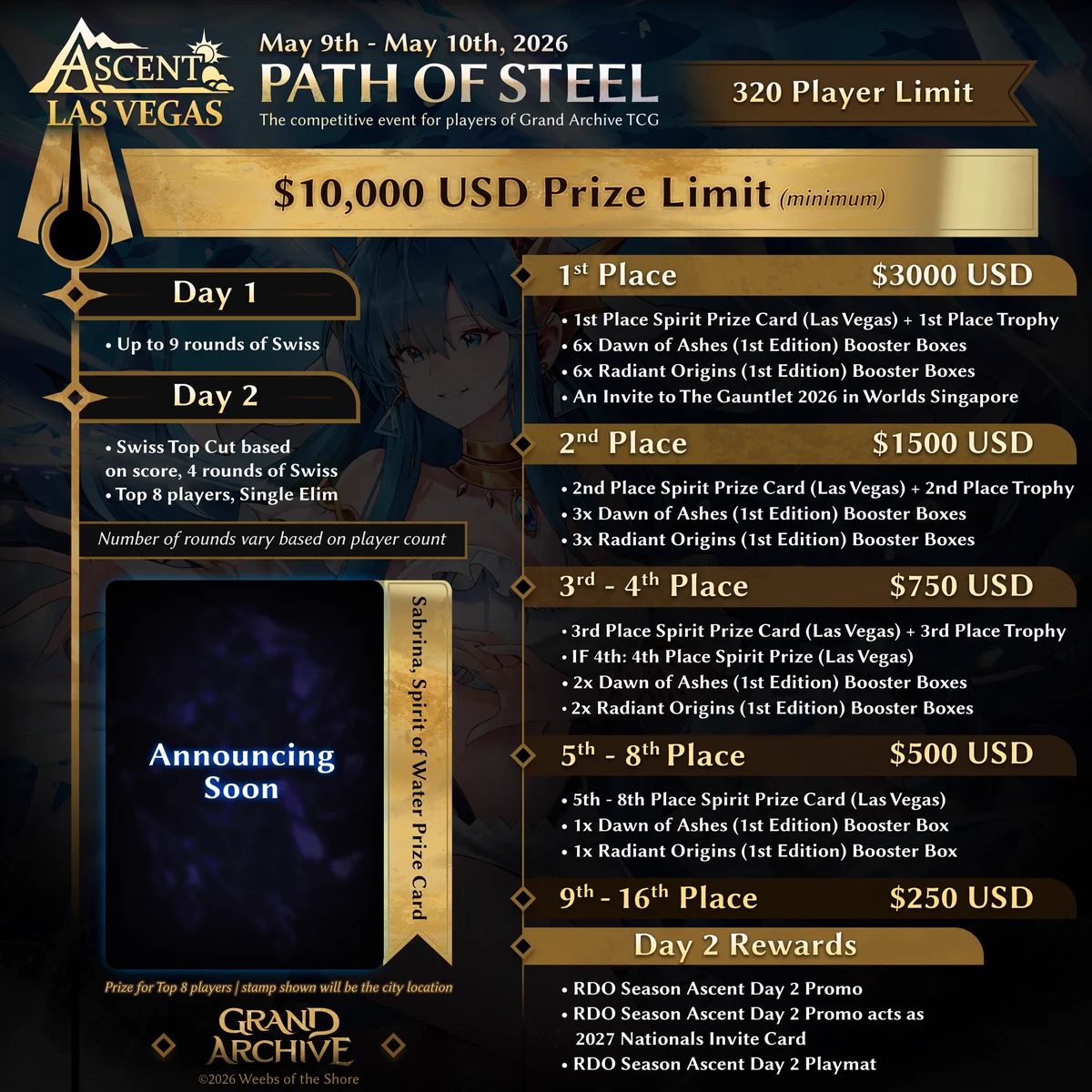 グランドアーカイブ Ascent World 特典スリーブ 2パック バラ売り可 Grand Archive TCG on X: 