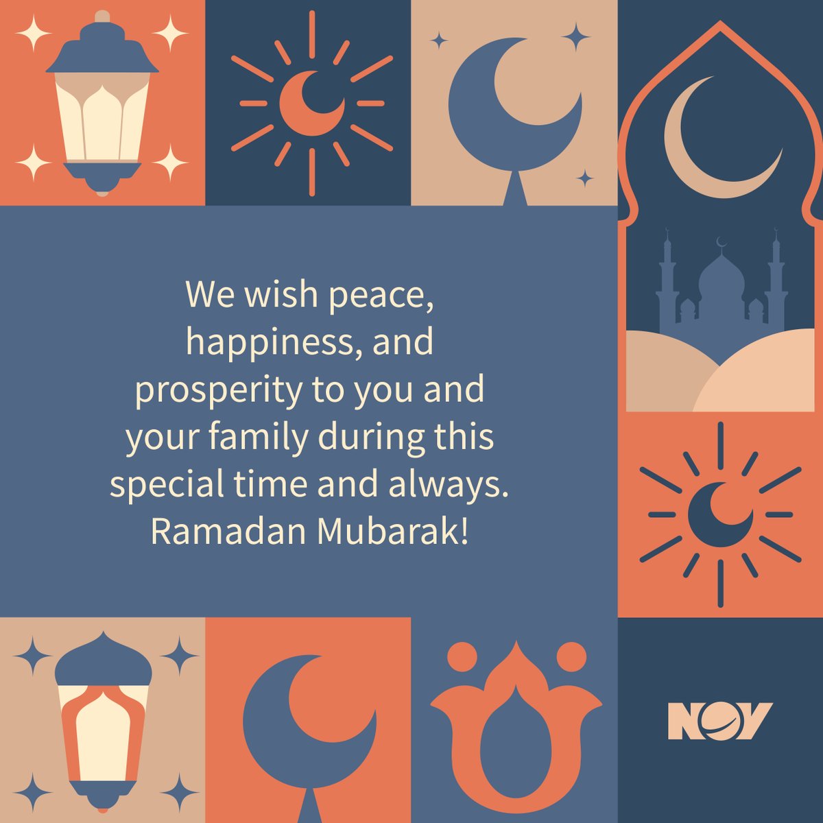 NOVGlobal's tweet photo. We wish all of our friends and colleagues around the world a prosperous and meaningful Ramadan filled with peace, reflection, and joy. Ramadan Mubarak! https://t.co/WDWjaaOP4u