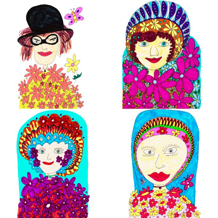 CatRobDesigns's tweet image. Art of the Day! "Abstract Vibrant Women". Buy at: ArtPal.com/catrionarobert…