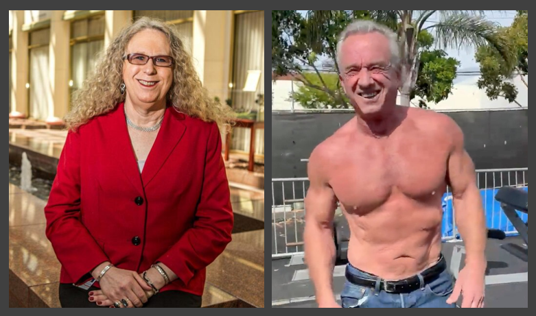 AwakenedOutlaw's tweet image. The people that call it "cringe" for RFK Jr. to, in effect, share his personal credibility when it comes to embracing a healthy lifestyle, cheered for a man sharing his mental illness with us everyday while running point for the HHS.

What clear is that this was one of the