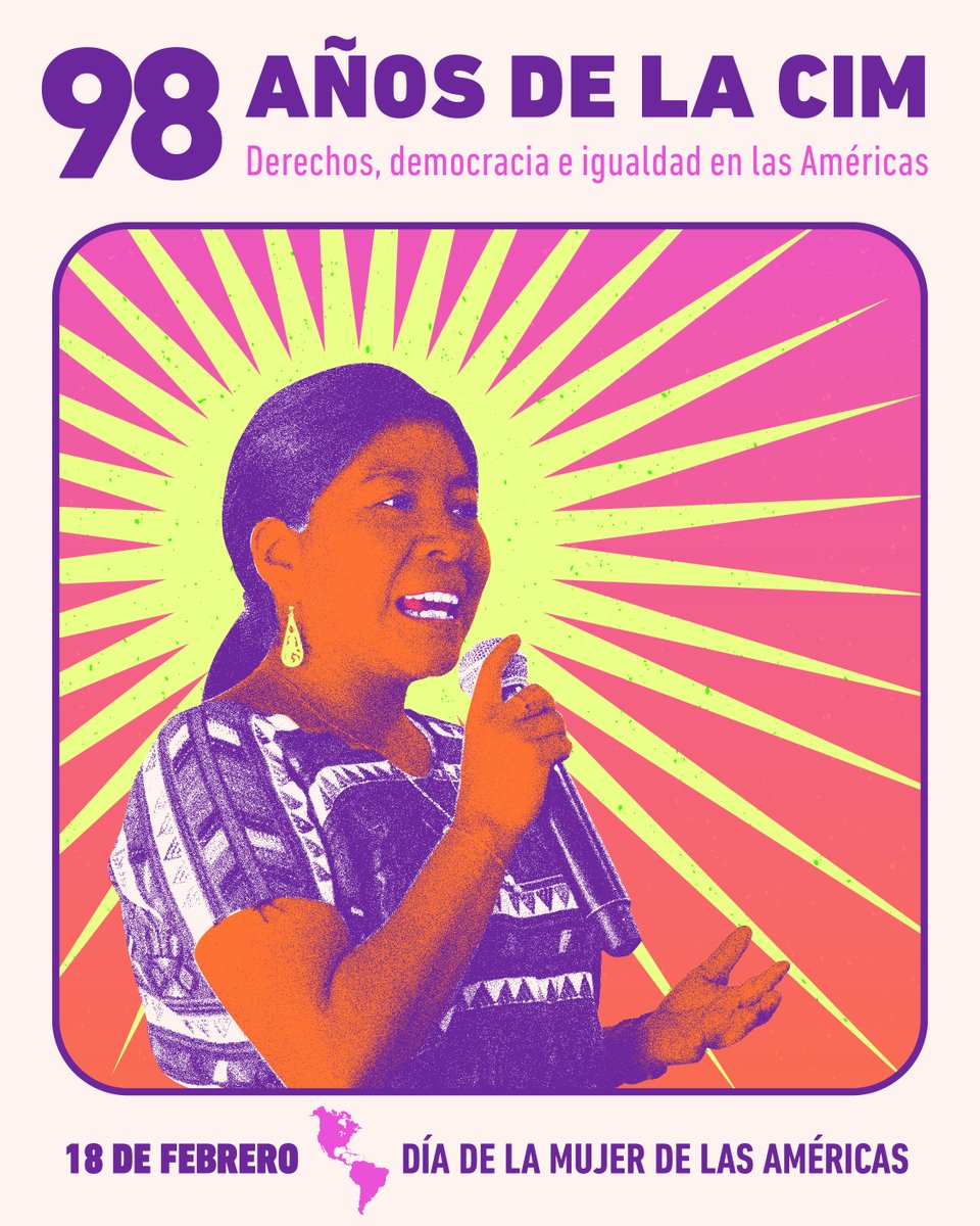 Hoy conmemoramos el Día de la Mujer de las Américas 🌎 y los 98 años de la Comisión Interamericana de Mujeres. ✨
🧵👇