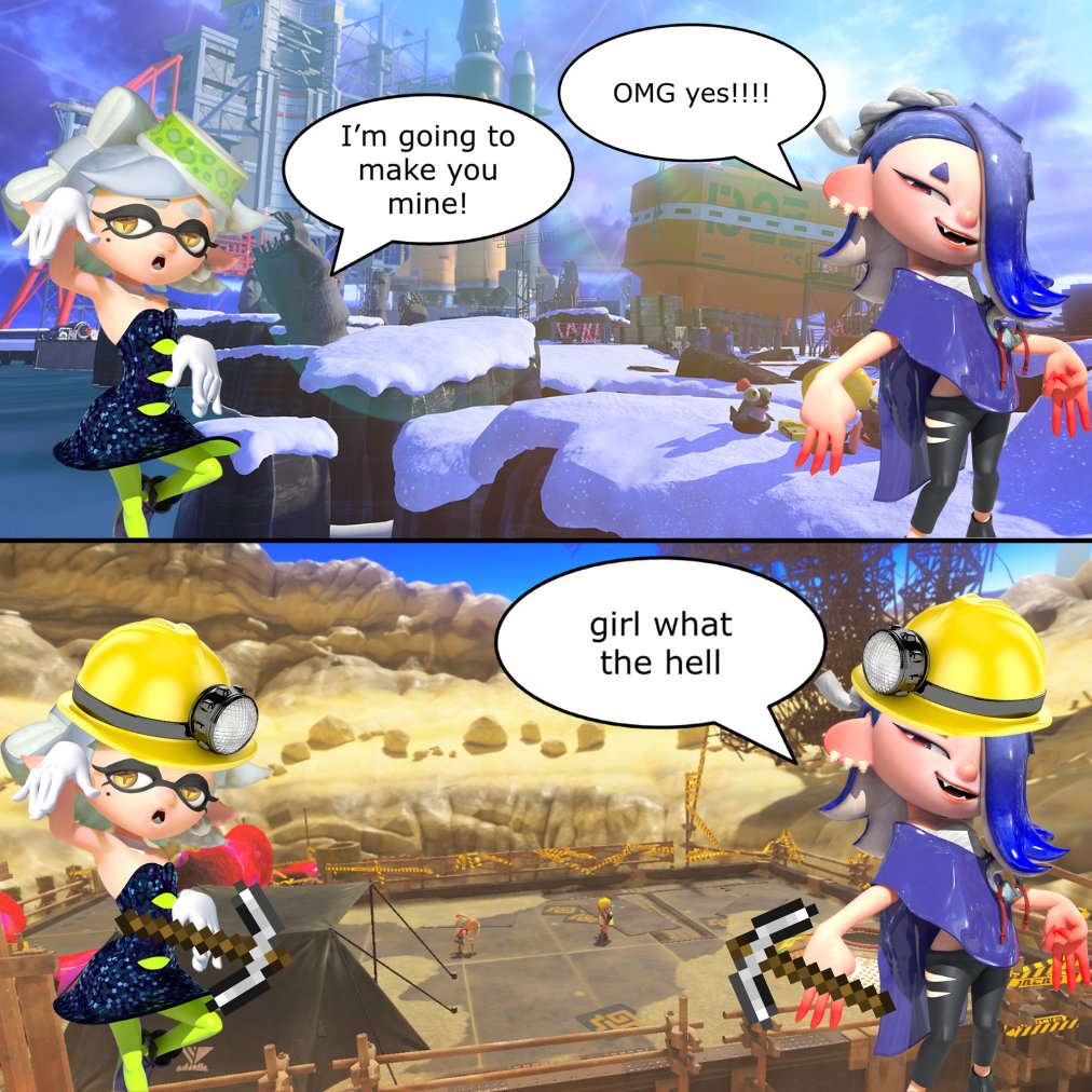 day 382! that one trend from a while back (mariver edition)
#marie #splatoon