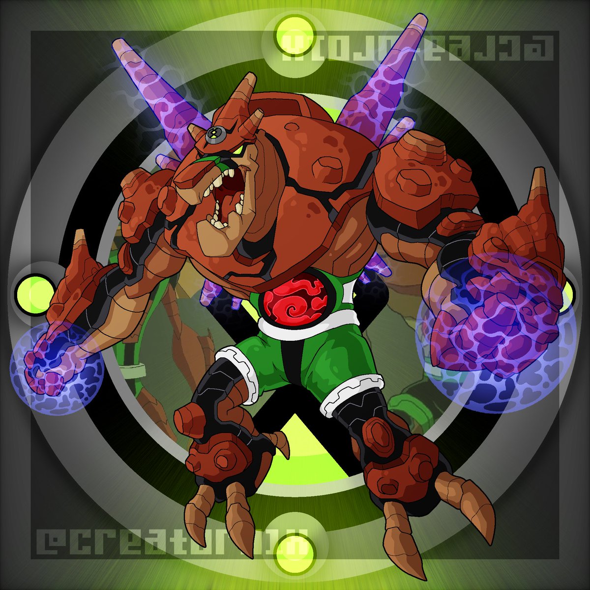 Creator01X's tweet photo. #b10fusionfeb | Day 18: Astrodactyl / Gravattack

Who needs wings when you got Gravity on your side? Plus, the cannons on their arms’ll make controlling other people more precise!

Prompt List provided by zebraknight1 

#ben10 #ben10omniverse #astrodactyl #gravattack https://t.co/7RaF68yzmJ
