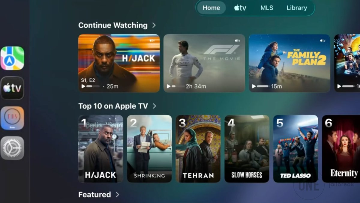 🗞️CarPlay is getting a full Apple TV app with iOS 26.4 Release. Browse shows, pick episodes, watch movies — right on your dashboard. Only when parked. But still. This is big🚗

onejailbreak.com/blog/apple-car…