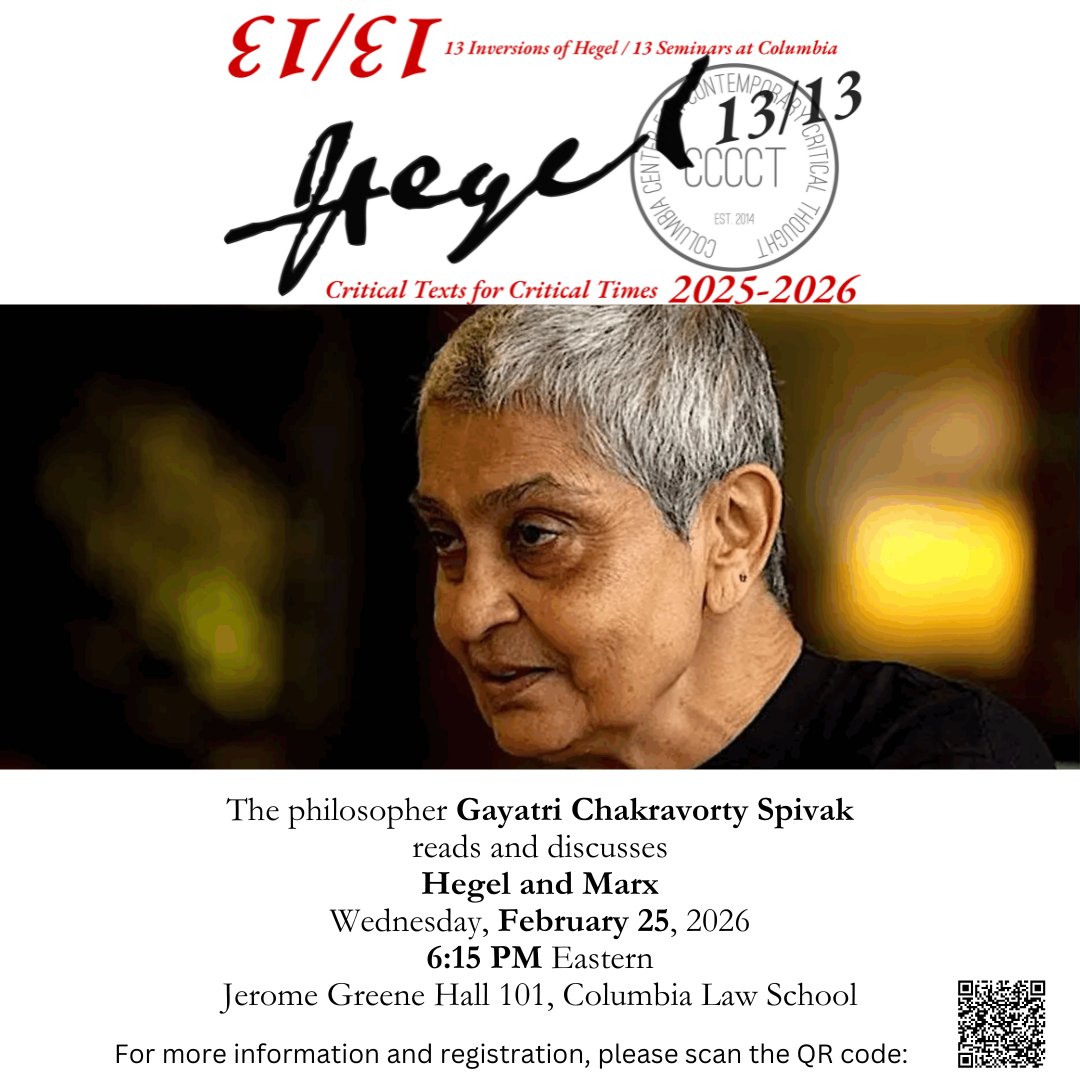 Columbia Center for Contemporary Critical Thought tweet media