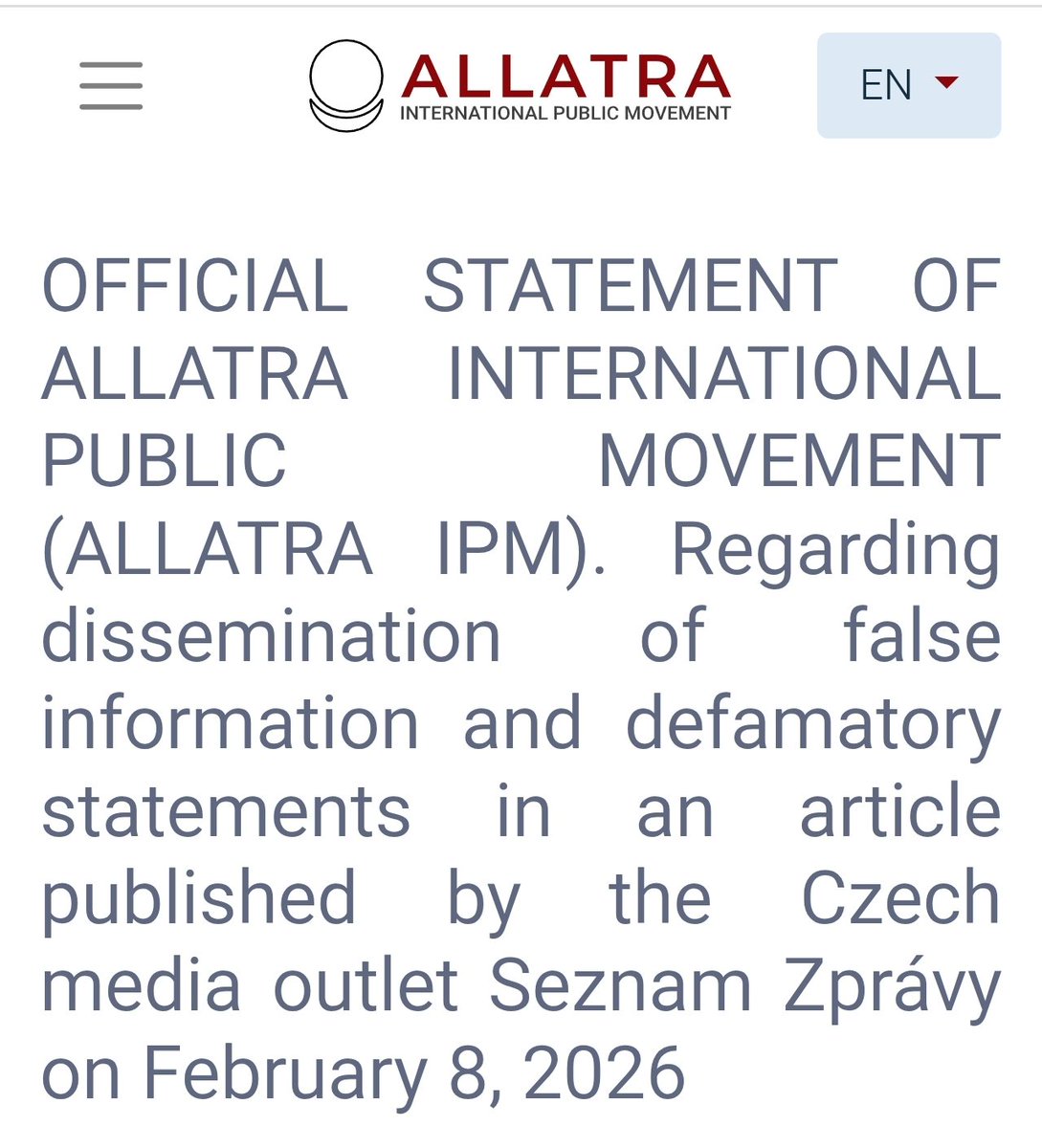 RValeckova's tweet photo. #allatra
#seznam

https://t.co/33gTGMyYHw https://t.co/1vLkhfWkth