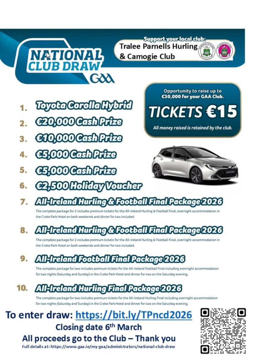Tralee Parnells Hurling & Camogie Club tweet media