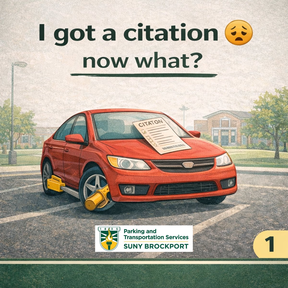 BportParking's tweet photo. Questions? We're here to help ๐ญ๐
#sunybrockport #campusparking #collegehelp #askpts https://t.co/ngUZ9ytt6o