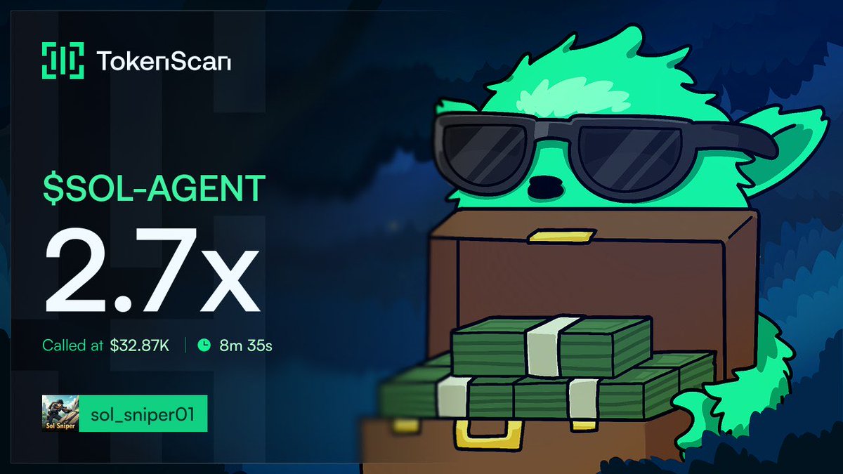 chanpeng_satosh's tweet photo. $SOL-AGENT SKYROCKETING🚀🚀🚀
Called it early. Group caught it from 0 now sitting at a clean 2X.
No delays. No second guessing. Just sniper entries
🖇️Join the next wave:
👉 https://t.co/2z57e7RhPx
#solana #ispad #memecoin #zeudiners #helevier #Crypto https://t.co/2kxLubwI5y