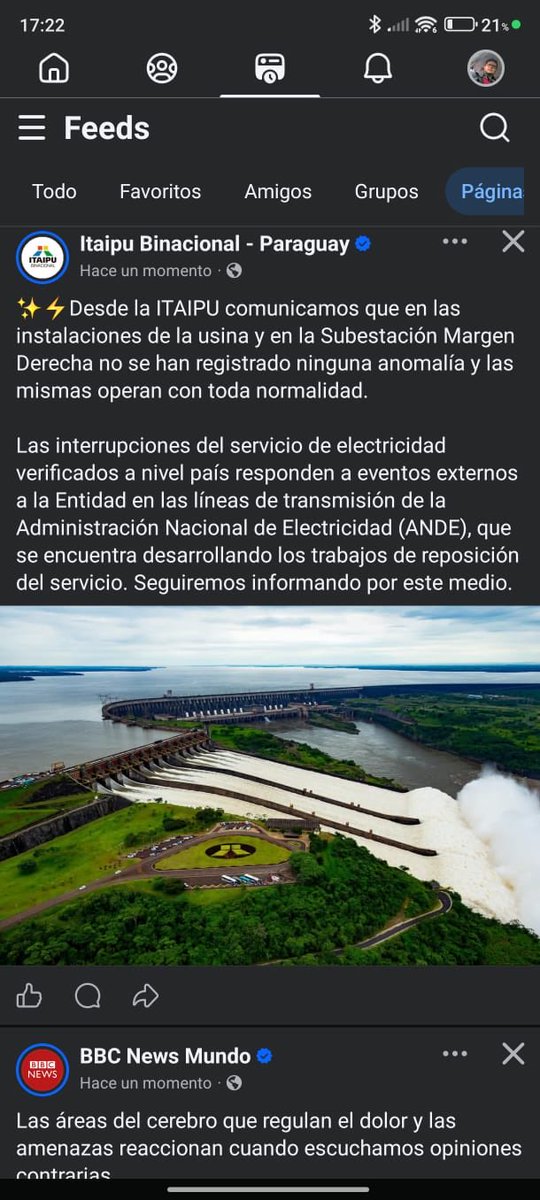 ITAIPU Binacional, lado paraguayo, deslinda responsabilidad en el apagón de hoy. La respuesta está en la cancha del sistema operado por la ANDE.
