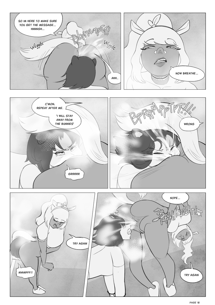 Arejay80085's tweet photo. Just released page 38-44 on an ongoing comic project, here is some of the previous pages (15-18)!

Skunkgirl Misty brought biochemical precision while Horsegirl Cammie brought volume and velocity, Who will win?🦨vs.🐴 https://t.co/P1iRg4eDzM
