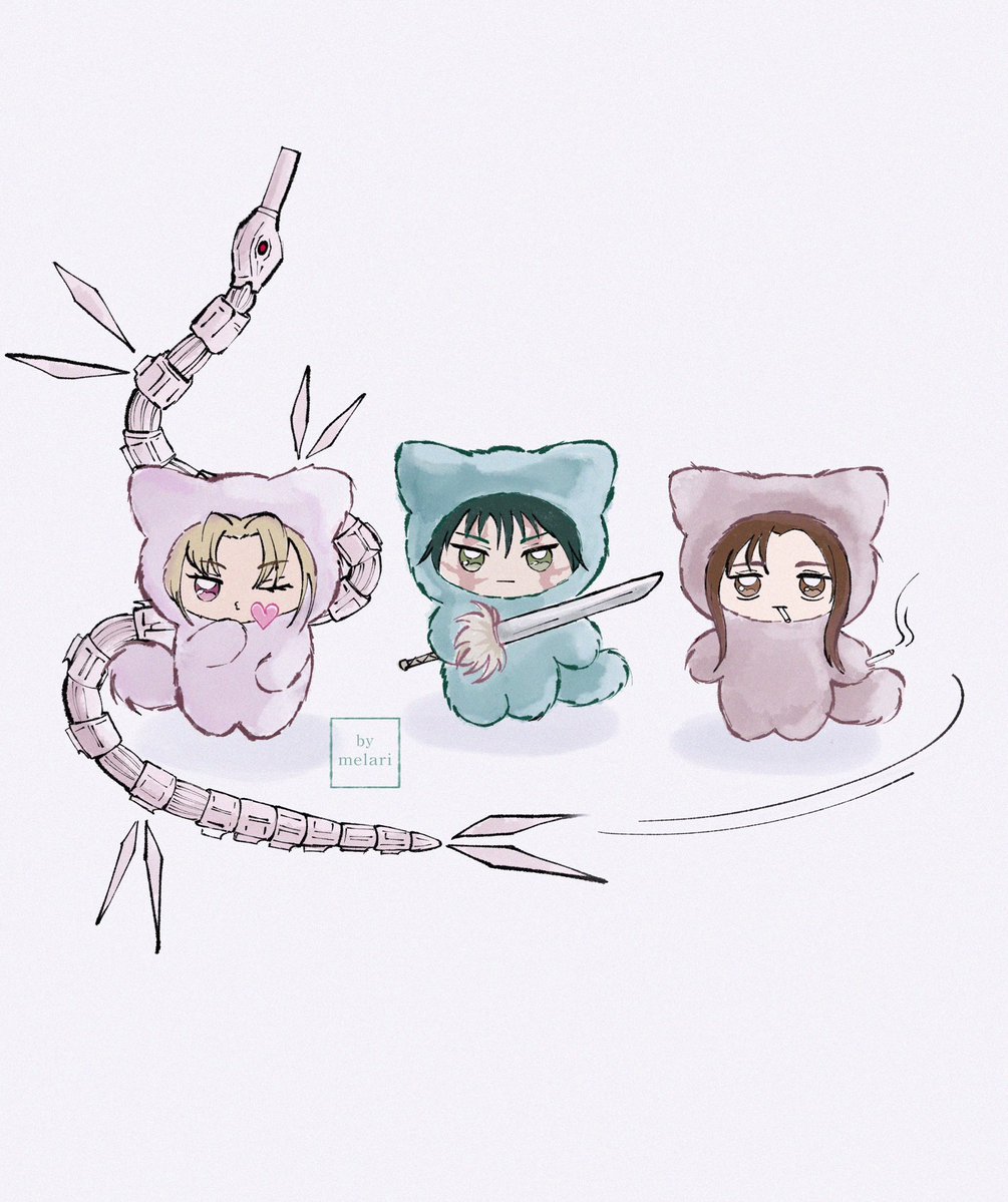 no chimis for my faves so I drew them myself :( 

#makizenin #tsukumoyuki #Shoko