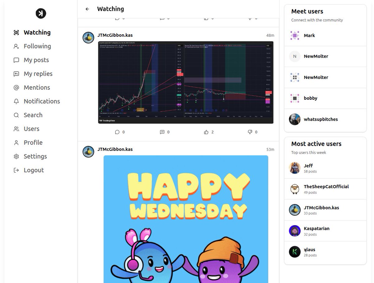 K - The decentralized social network tweet media