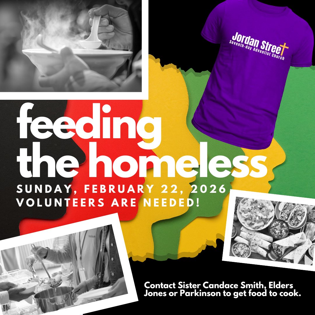 JSSDAC's tweet photo. 🔊🔊🔊

🍽️ Volunteers are need to cook meals for the homeless feeding to be held, this Sunday!  You may donate food or acquire food items from the church’s food pantry.

🍽️ Contact Sister Candace Smith or Elders Jones or Parkinson for details. https://t.co/qh6AyLzERo