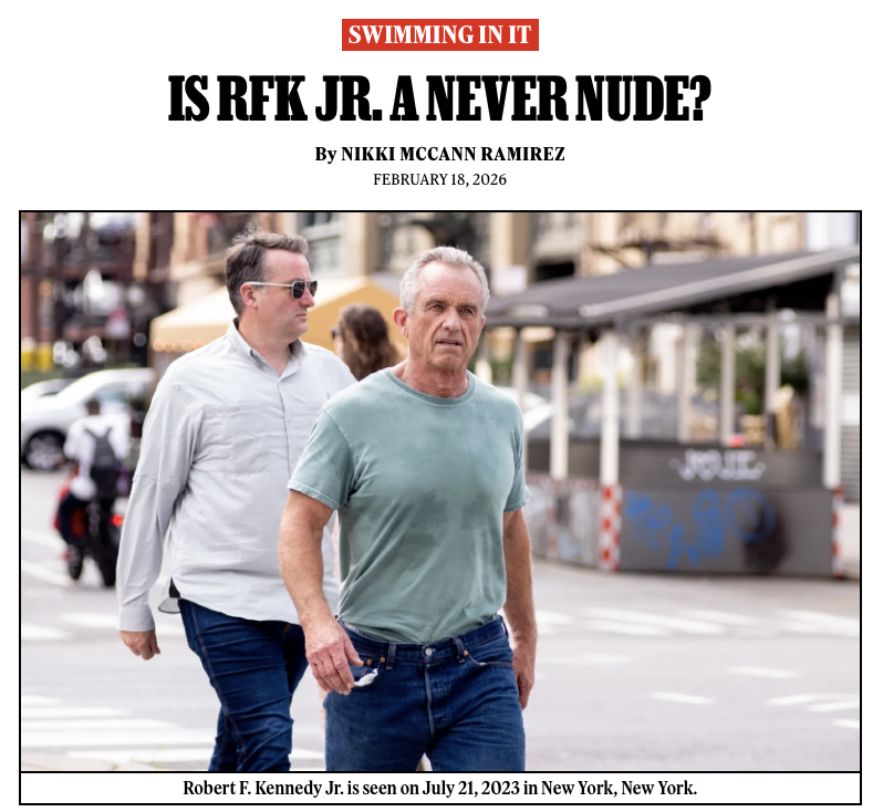 The Health and Human Services secretary seems as committed to swimming in jeans as he is to destroying the nation’s immune system. 

👖 rollingstone.com/politics/polit…