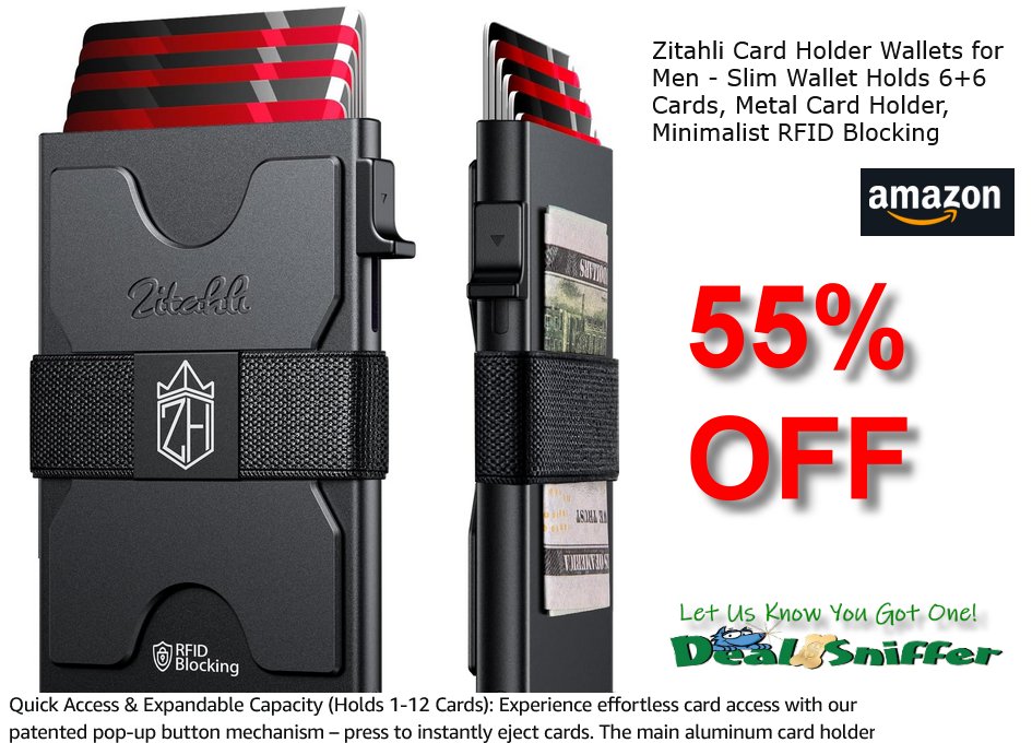 dealsniffer's tweet image. 🎆 55% OFF Minimalist RFID Blocking Wallets 🤑
w/ code "JDKHG3KR" 💵
amzn.to/4kF0TMm 🔗
#Wallet #RFID #rfidwallet #TravelWallet #traveling #Amazon