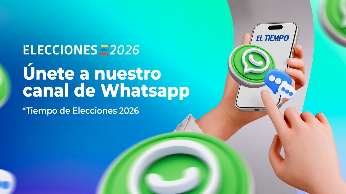 🇨🇴Las Elecciones 2026 se viven en tiempo real 📲 Únase a nuestro canal de WhatsApp y reciba información clave, noticias, alertas y cobertura al instante de todo lo que marca la agenda electoral en Colombia ⏩ whatsapp.com/channel/0029Vb…