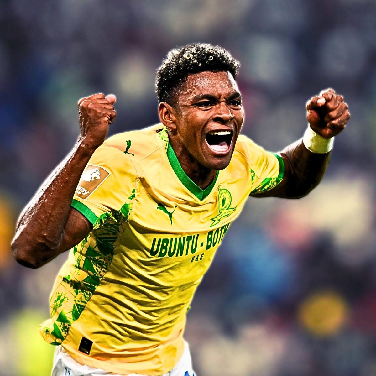 SundownsXtra_'s tweet photo. Brayan Leon Muniz, what a player 💛👆 https://t.co/7hjEaqqY2N