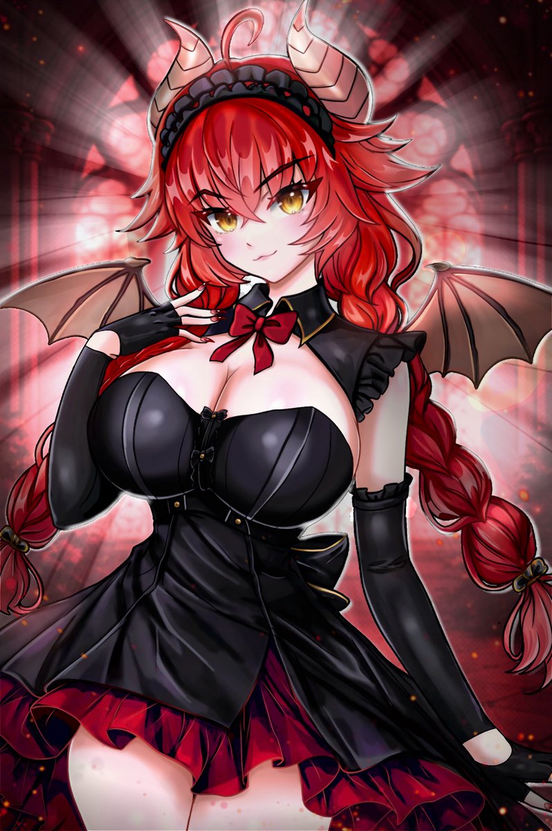 Valentine outfit fanart for <a href="/zentreya/">Zentreya⚡🐲⚔️</a> ❤️

I couldn’t resist drawing this stunning look, the San Valentine vibe suits her so perfectly✨

I’m always inspired by her presence, confidence and design >w< 

hope you like it as much as I loved drawing it ♡
Follow for more!!
#zentreart