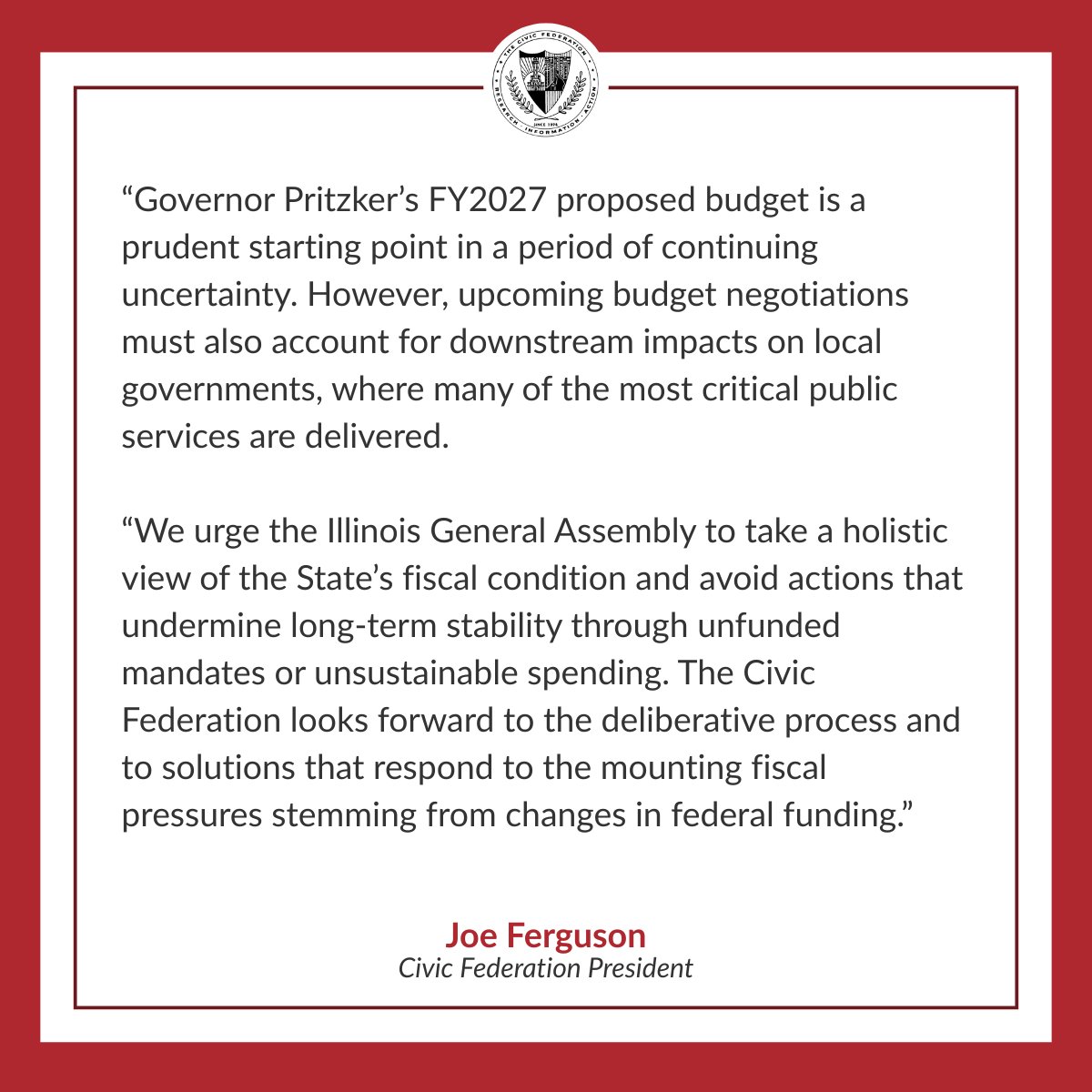 The Civic Federation tweet media