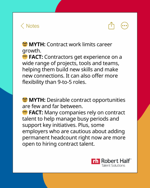 Feeling stuck in your career? Contract opportunities could be your next step. Start your search here: rh.roberthalf.com/ukEwR