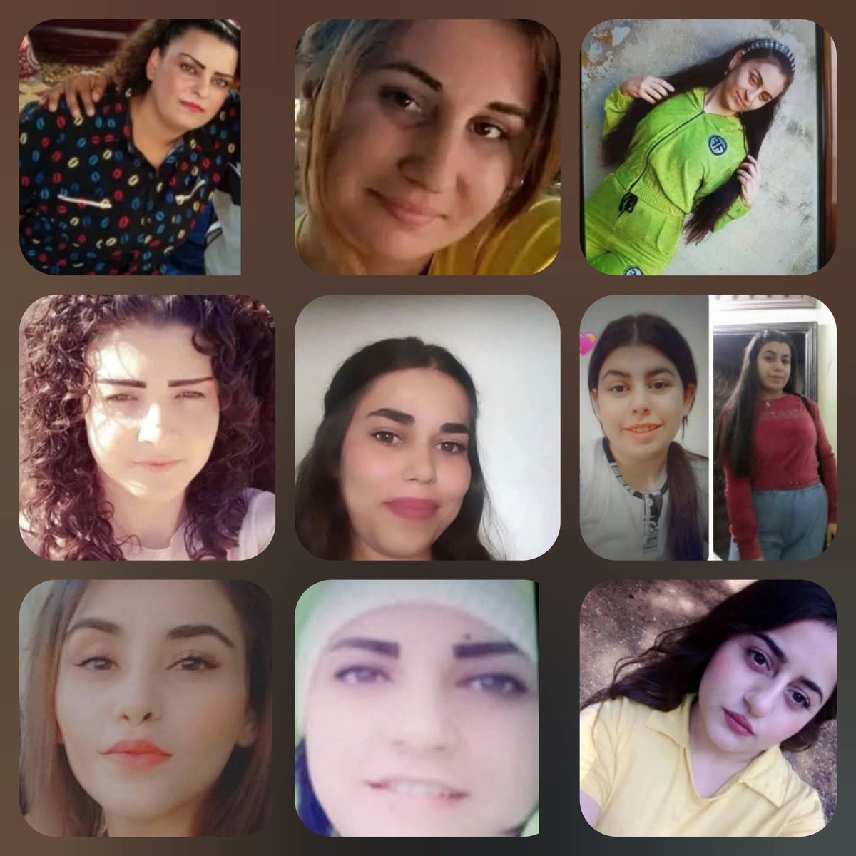 Alawite Women who have been kidnapped by Jolani's Islamo Fascist Sunni Gang.
