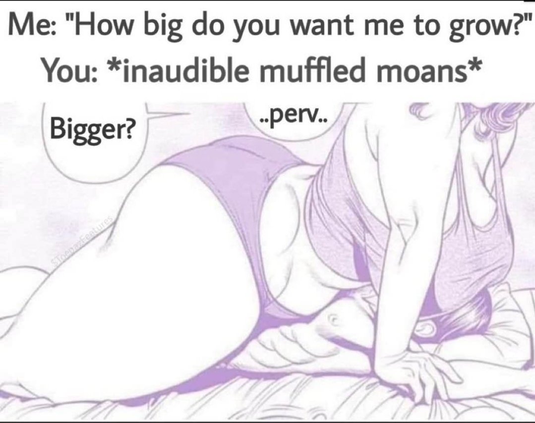 If it were up to me, I wouldn't give you the choice to control my growth..I'd just do it and you'd take it. Pathetic~
#sizetwitter